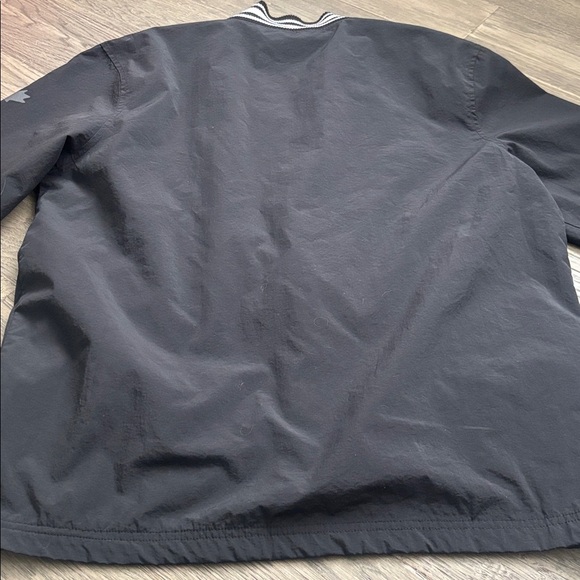 Roots | Black Varsity Jacket With White Striped Collar and Cuff Size Small - Picture 14 of 14